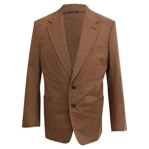 Tom Ford Suit Jacket in Brown Cotton